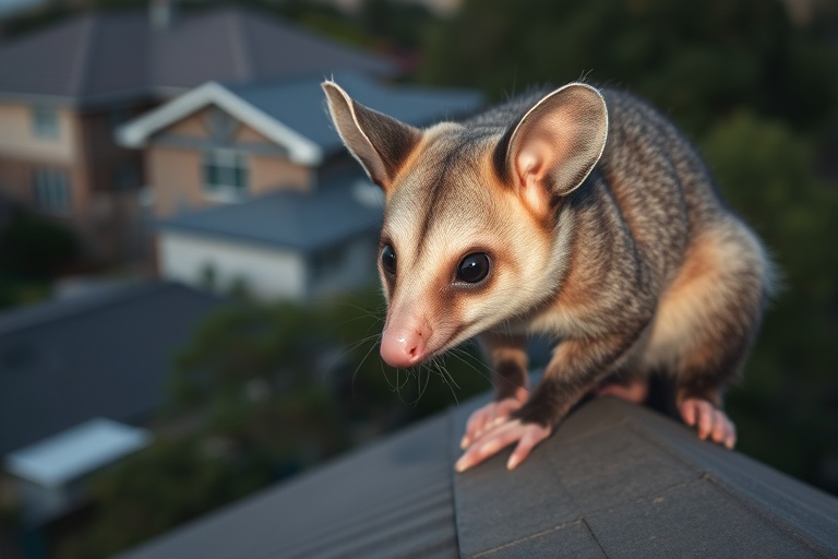 Possum in Mount Eliza residential area